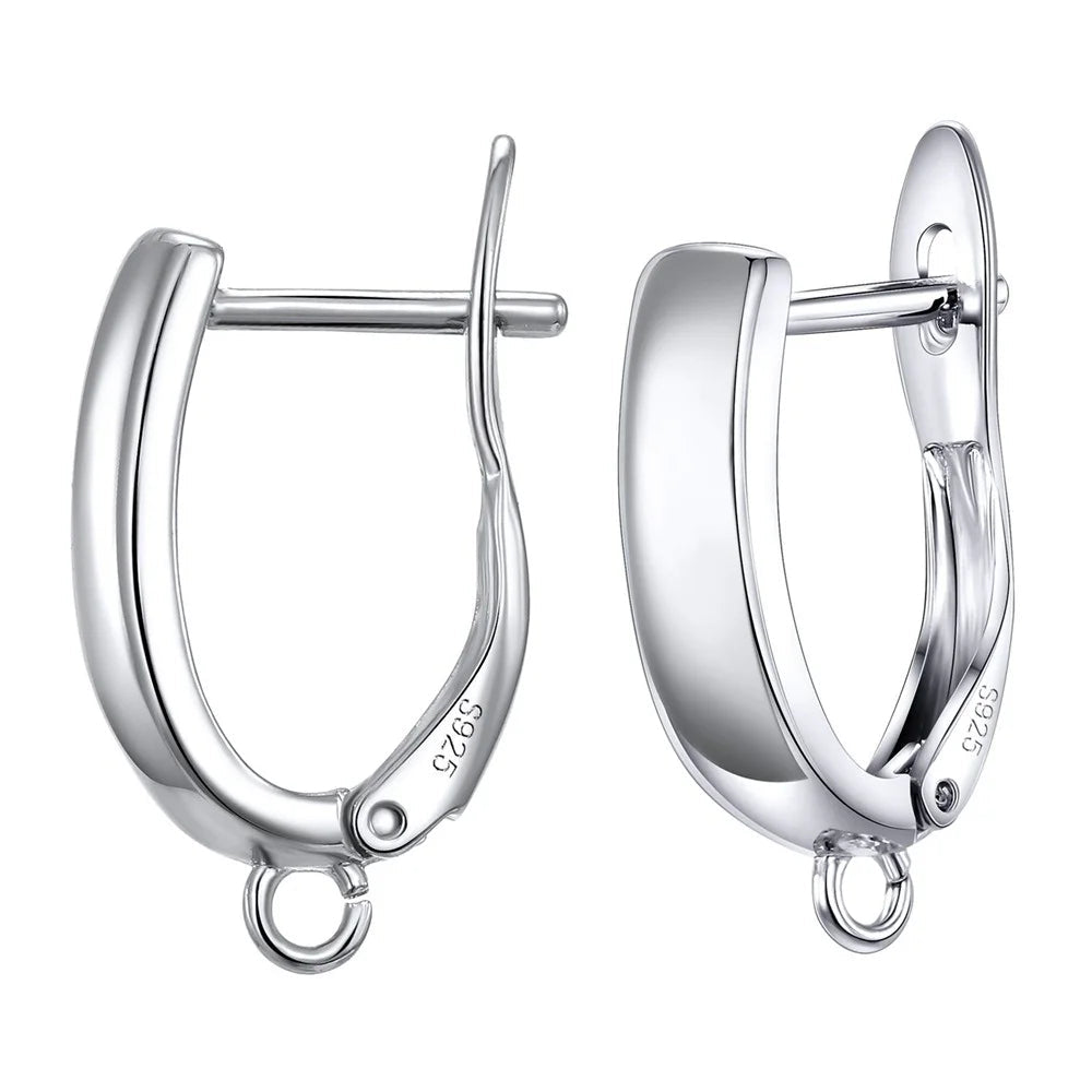 Real 100% S925 Sterling Silver Findings Earrings