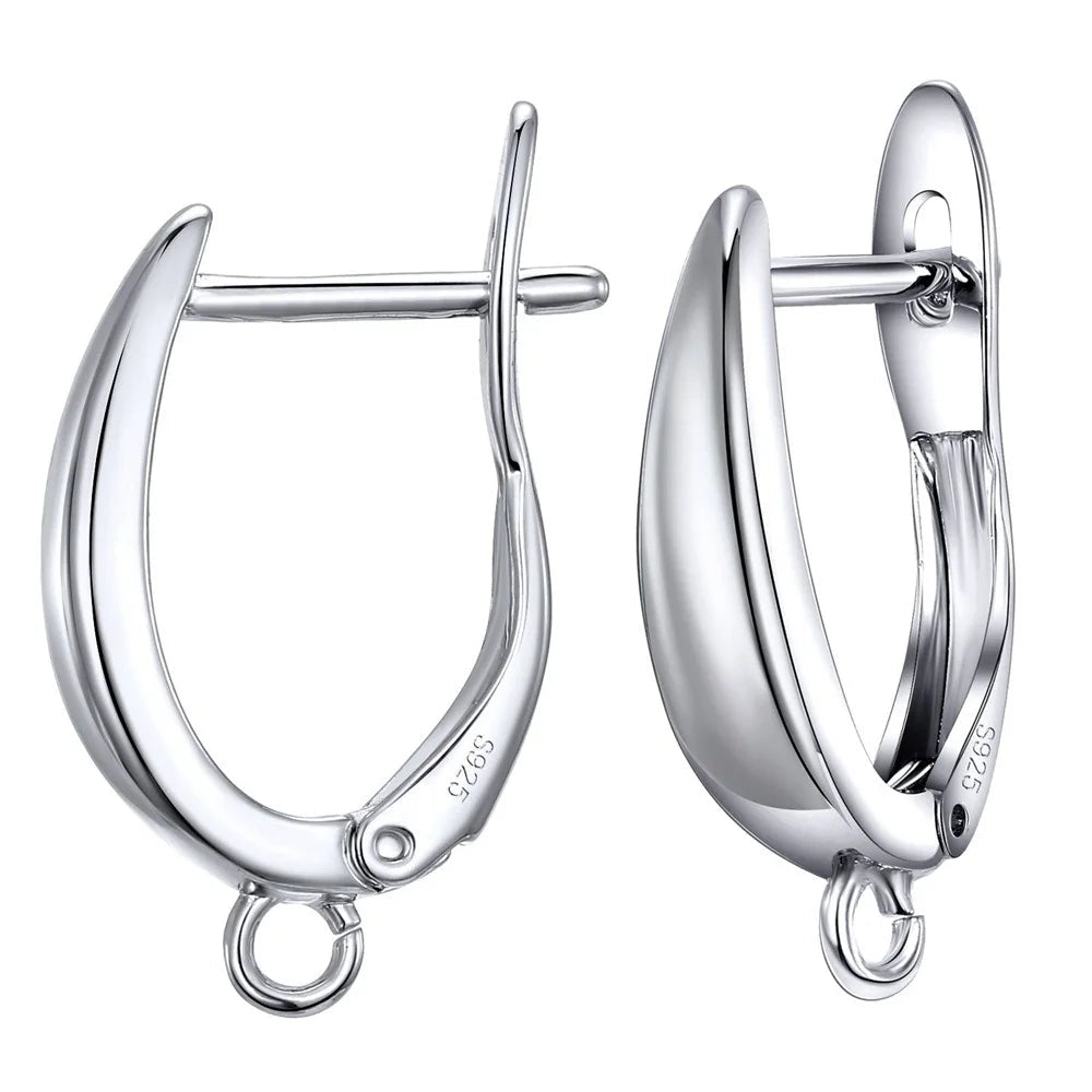 Real 100% S925 Sterling Silver Findings Earrings