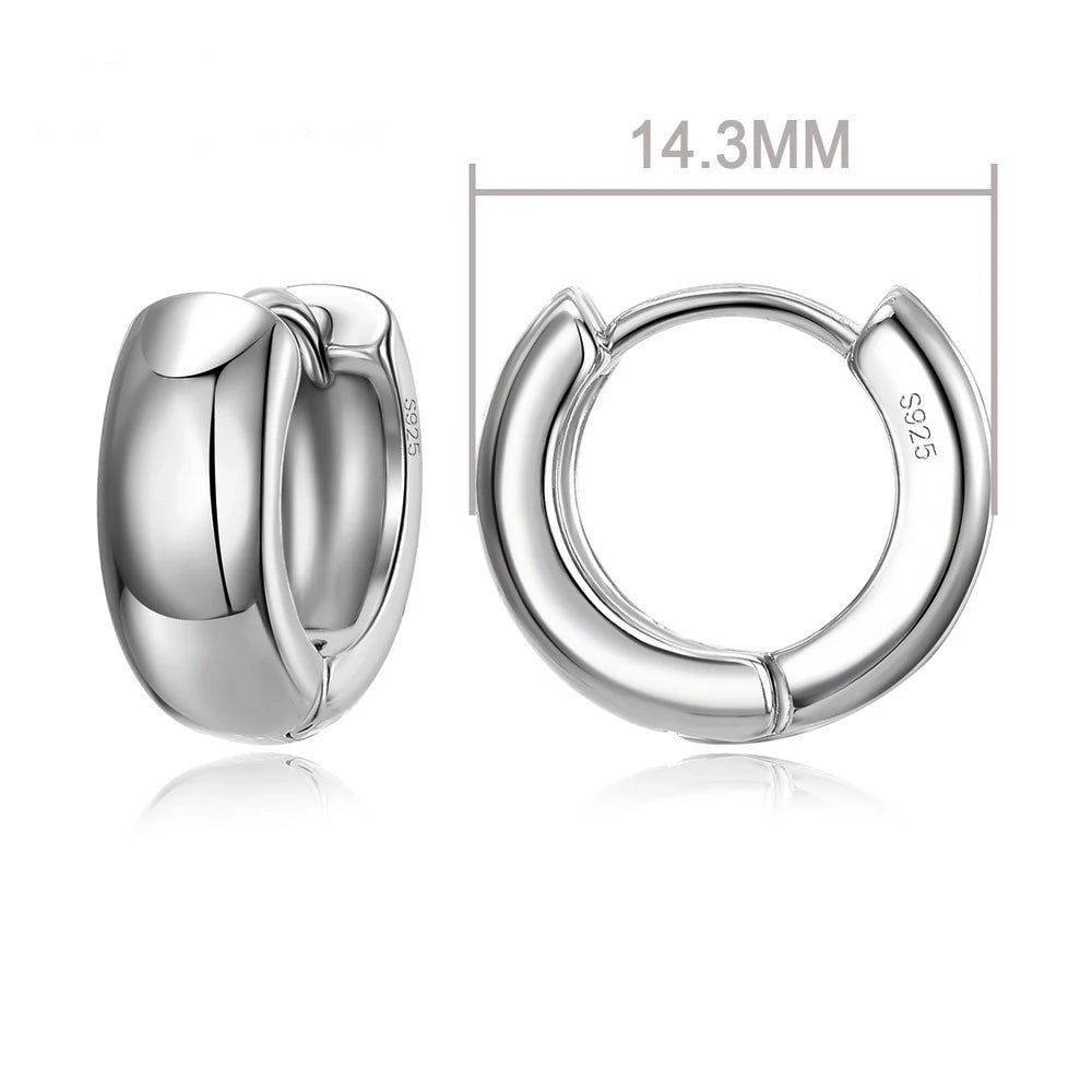 100% Real 925 Sterling Silver Earrings