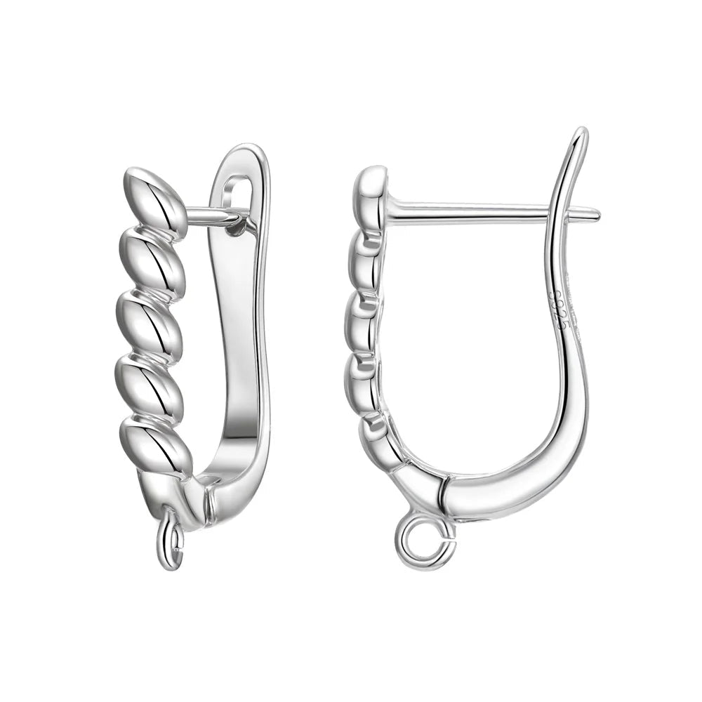 Real 100% S925 Sterling Silver Findings Earrings