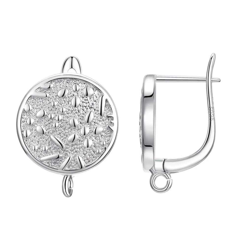 Real 100% S925 Sterling Silver Findings Earrings
