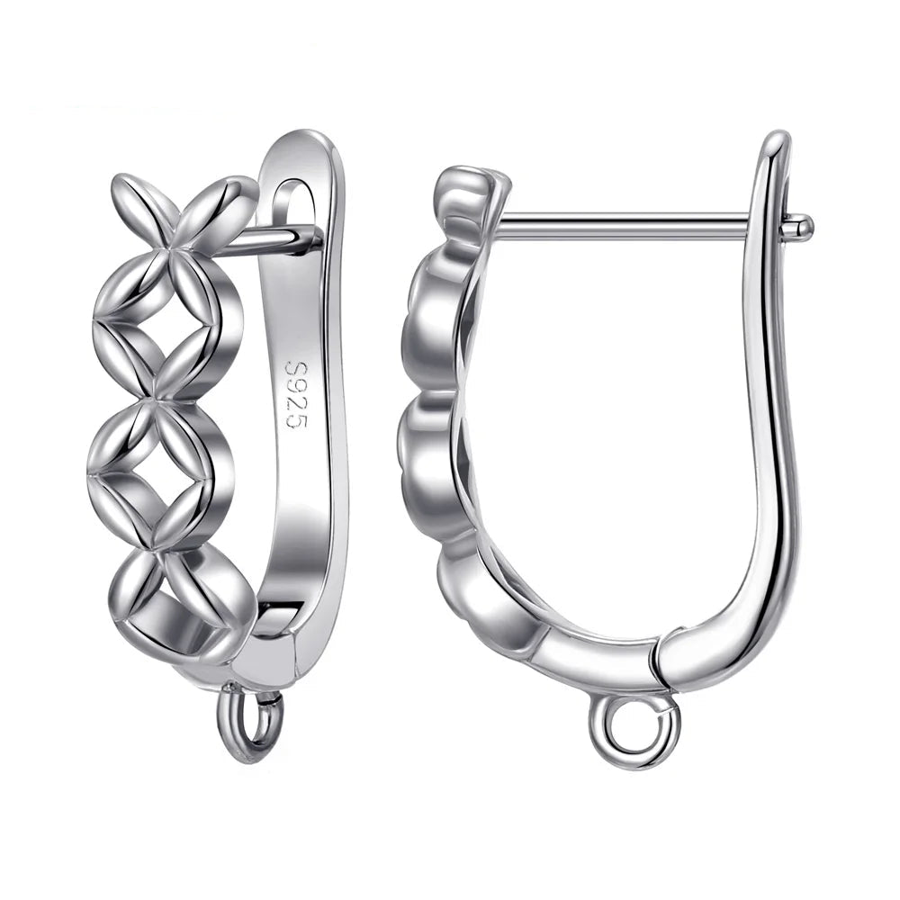Real 100% S925 Sterling Silver Findings Earrings