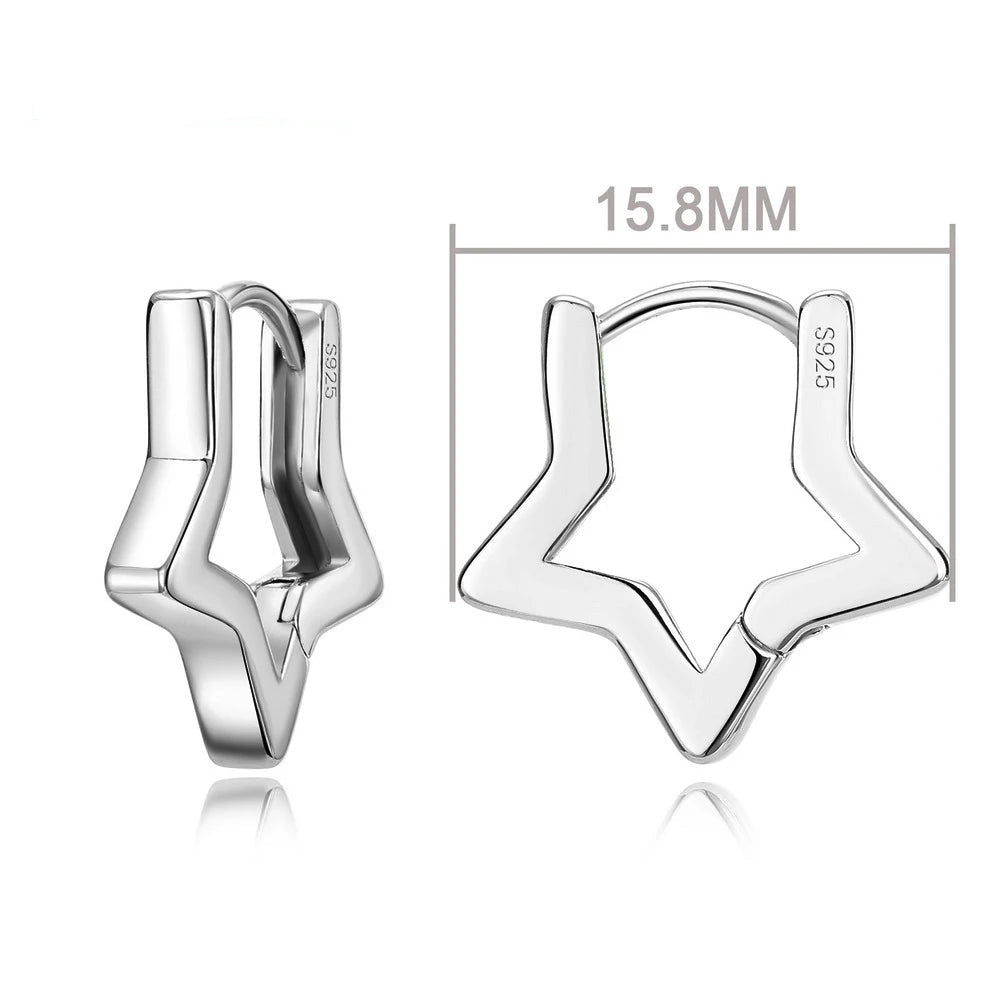 100% Real 925 Sterling Silver Earrings