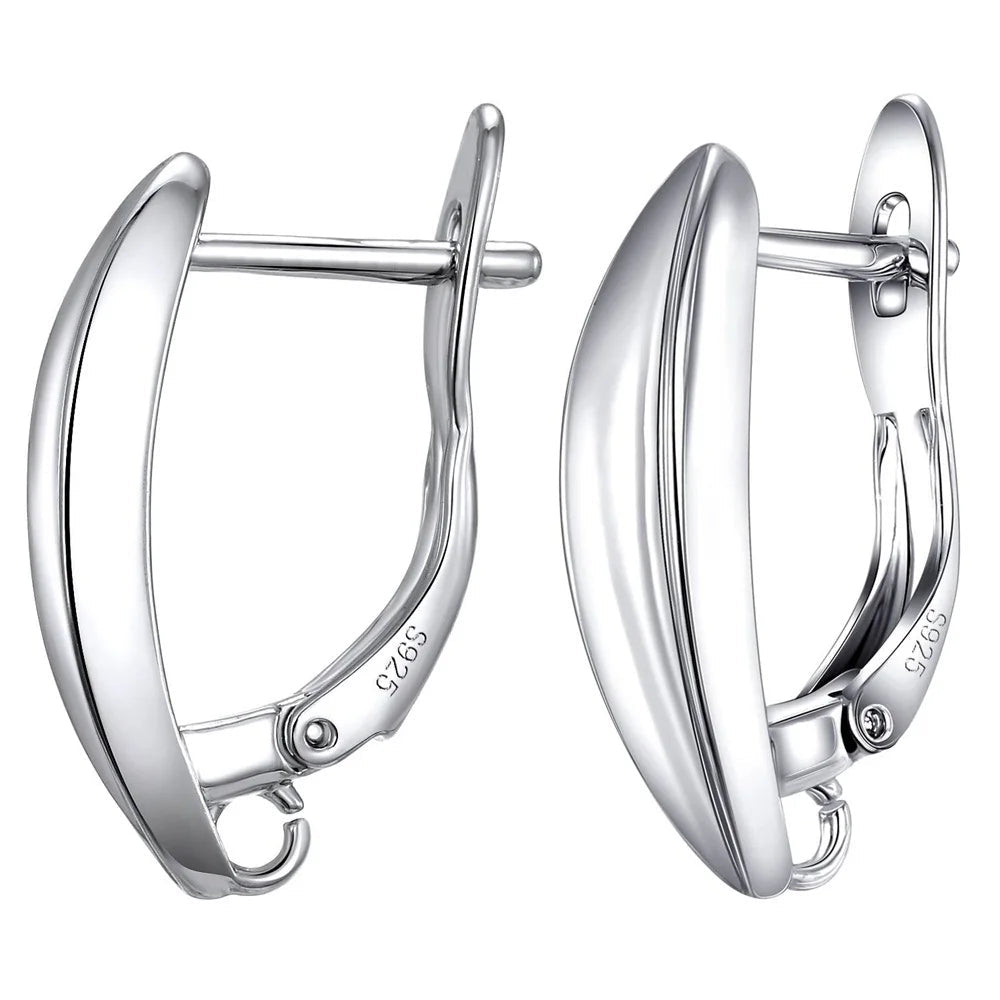 Real 100% S925 Sterling Silver Findings Earrings