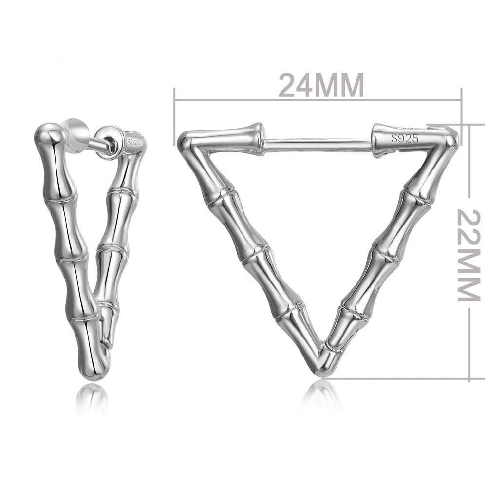 100% Real 925 Sterling Silver Earrings