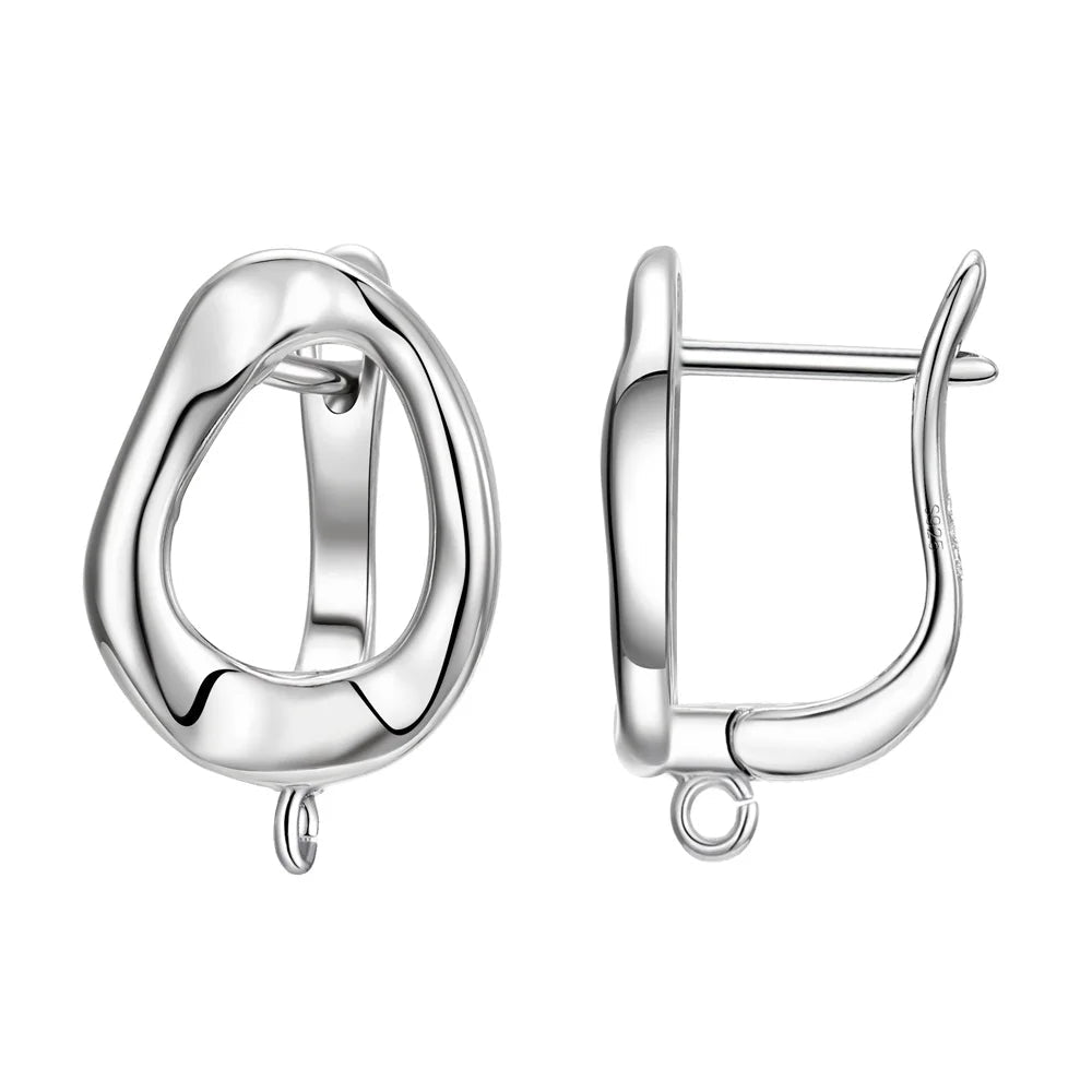 Real 100% S925 Sterling Silver Findings Earrings