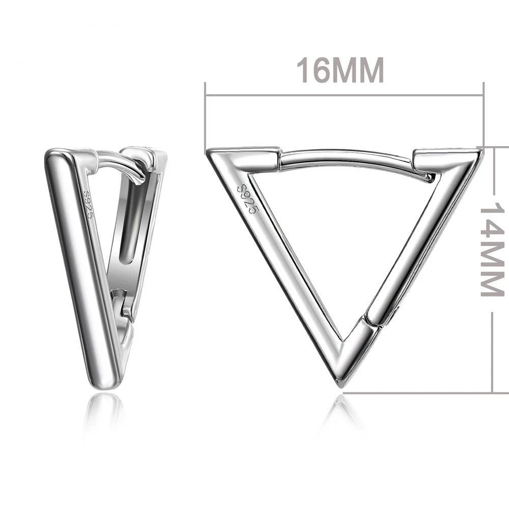 100% Real 925 Sterling Silver Earrings