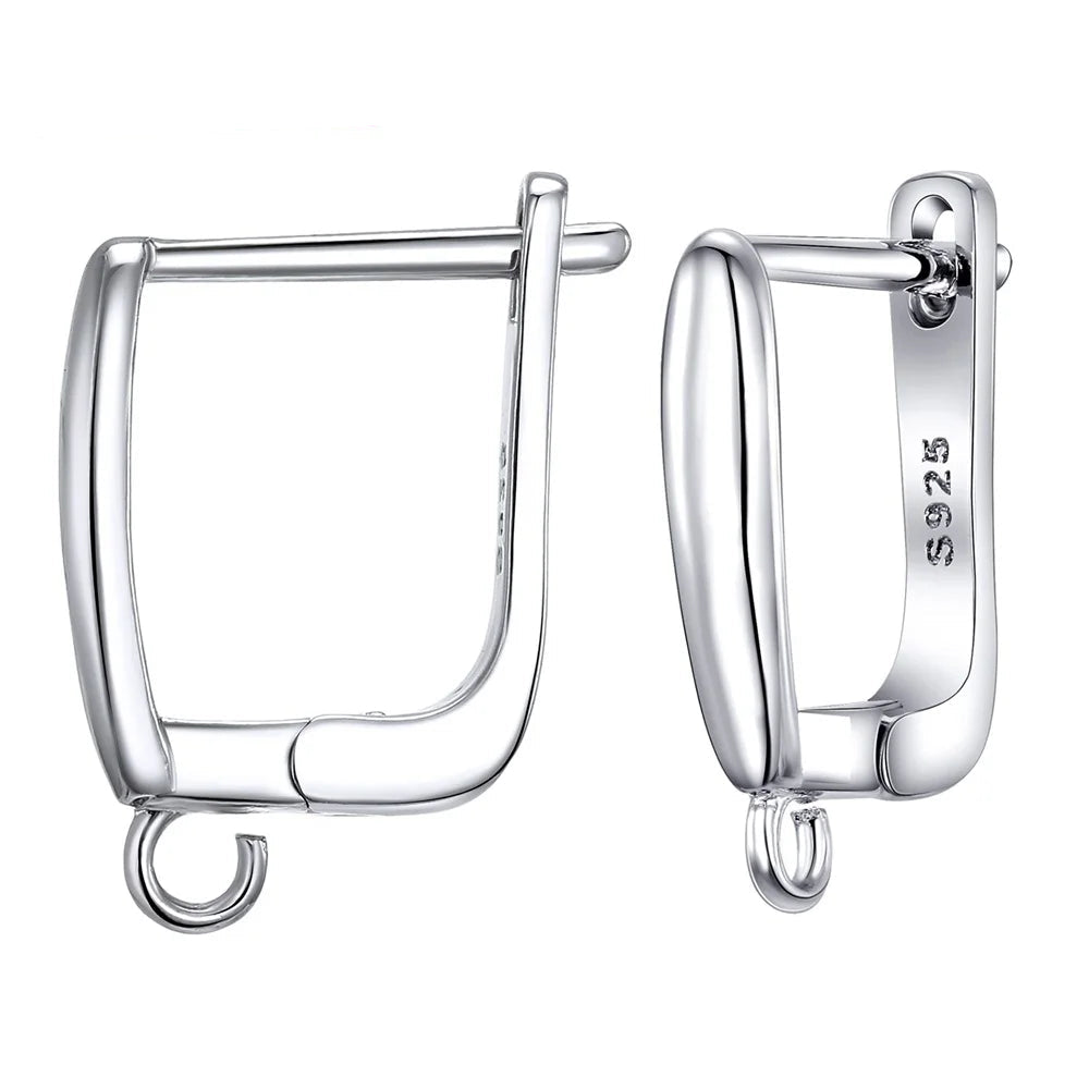 Real 100% S925 Sterling Silver Findings Earrings