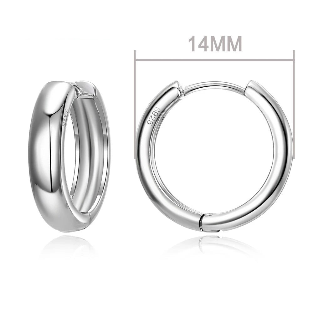 100% Real 925 Sterling Silver Earrings