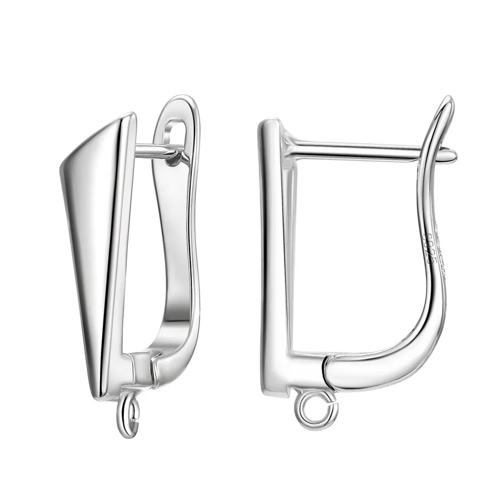 Real 100% S925 Sterling Silver Findings Earrings