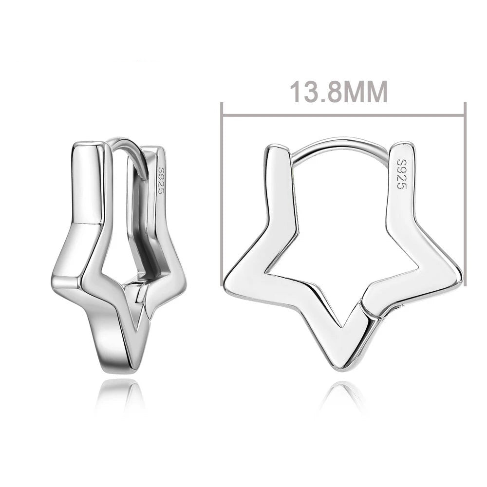 100% Real 925 Sterling Silver Earrings