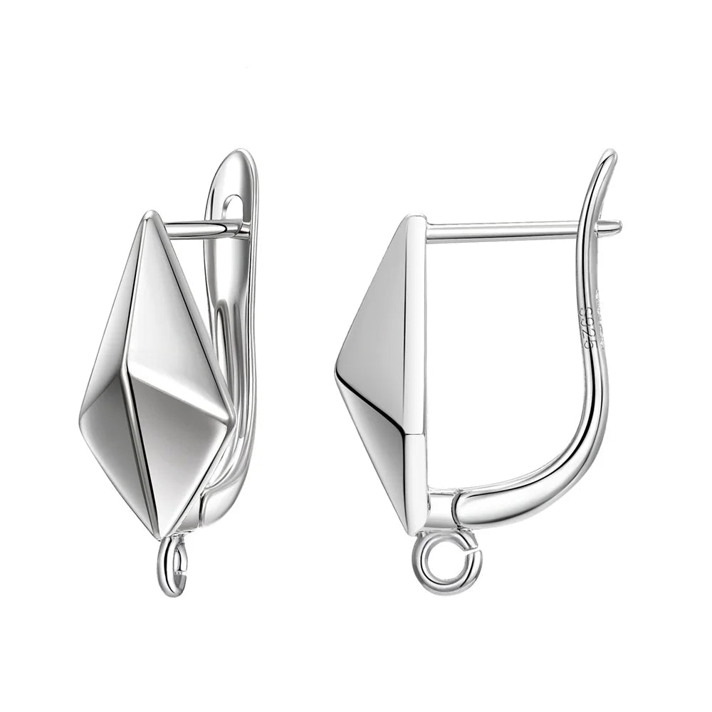 Real 100% S925 Sterling Silver Findings Earrings