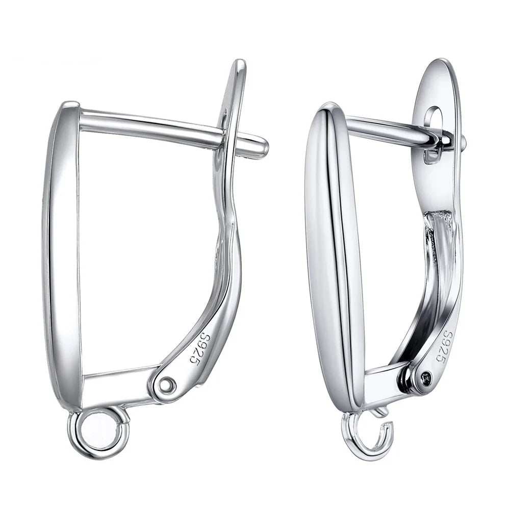 Real 100% S925 Sterling Silver Findings Earrings