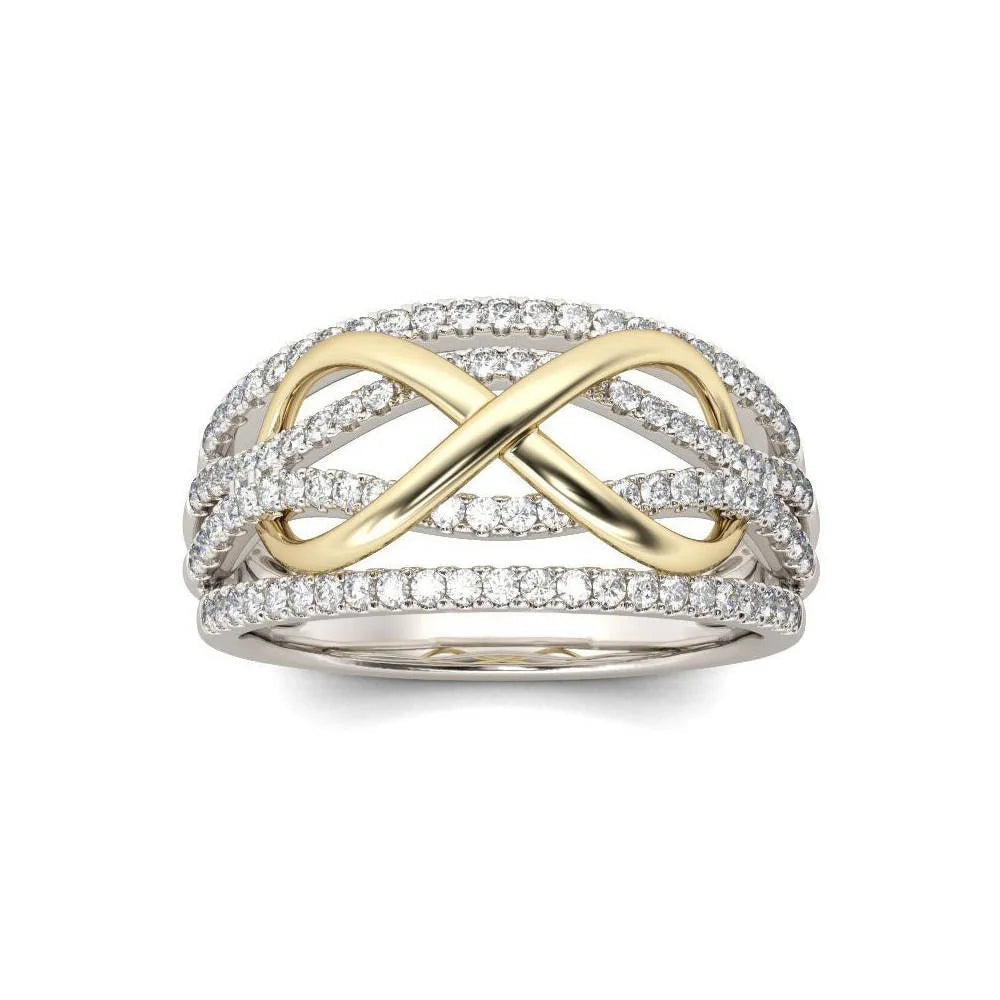 925 Sterling Silver Infinity Love Ring