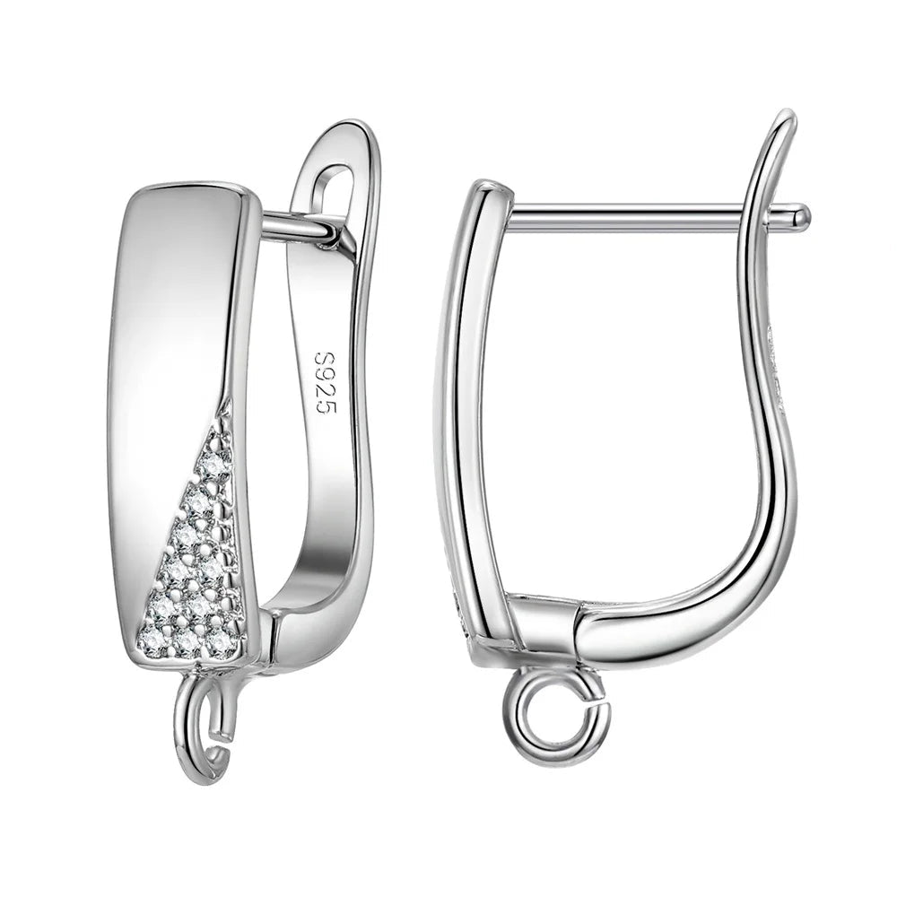 Real 100% S925 Sterling Silver Findings Earrings