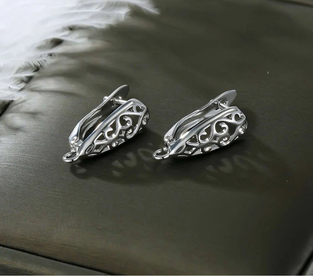 Real 100% S925 Sterling Silver Findings Earrings