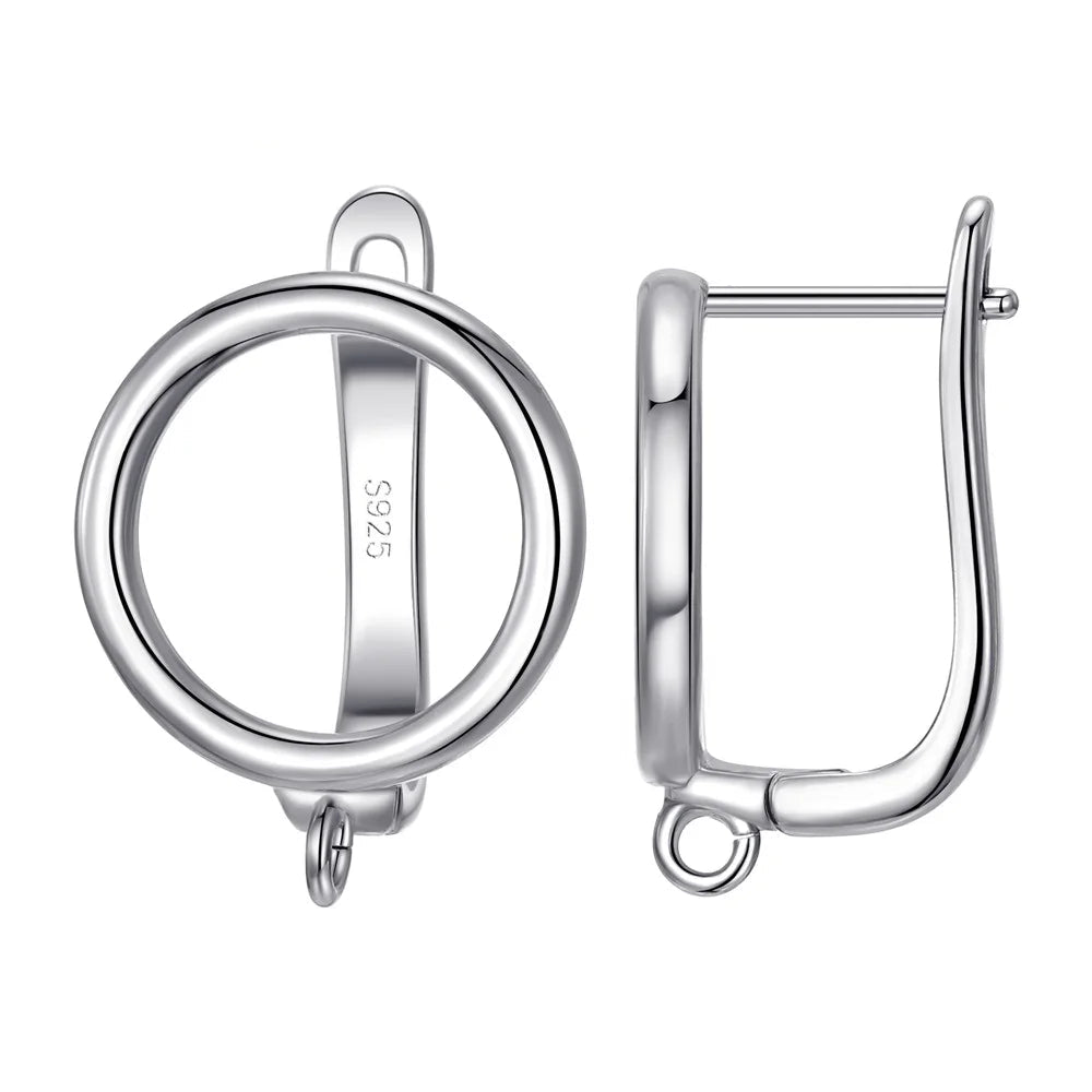 Real 100% S925 Sterling Silver Findings Earrings