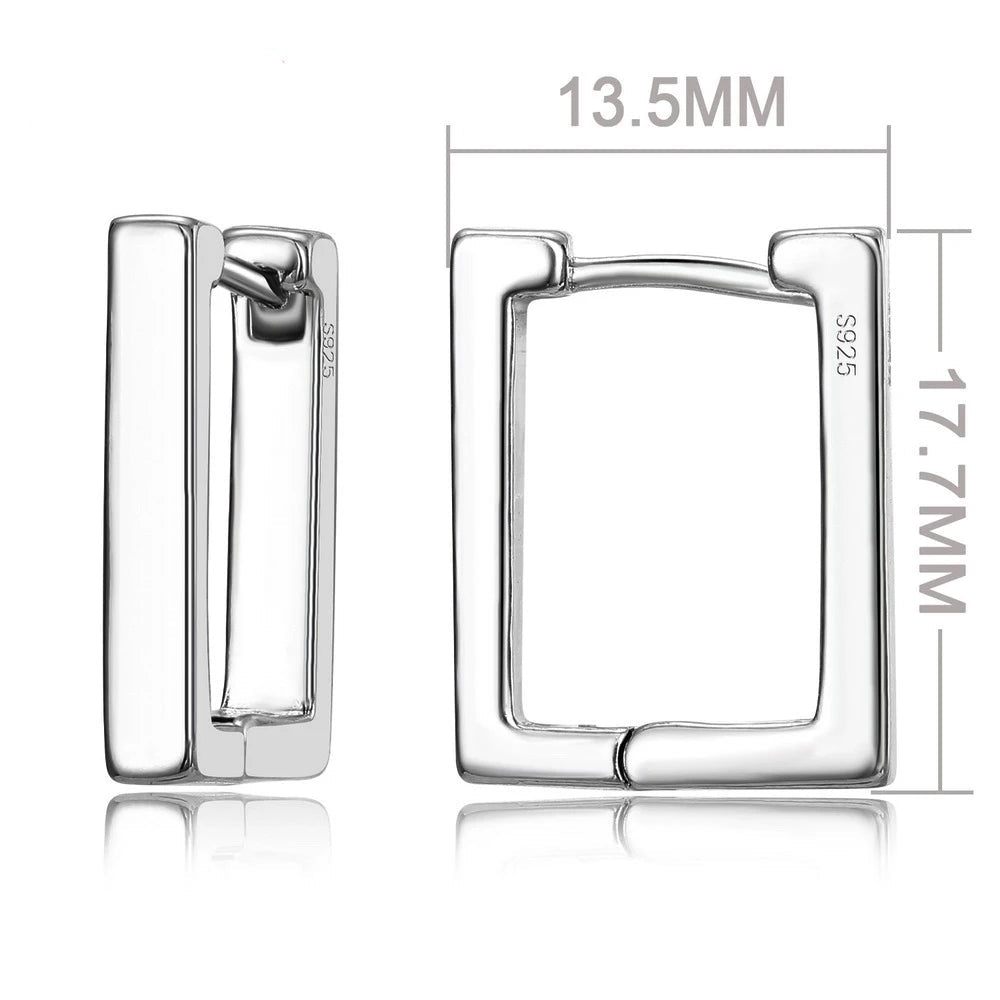 100% Real 925 Sterling Silver Earrings