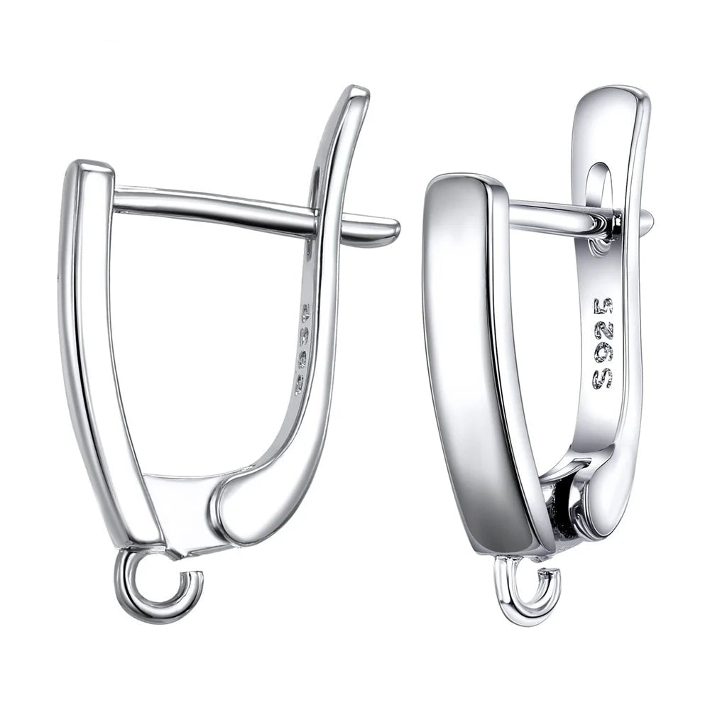 Real 100% S925 Sterling Silver Findings Earrings