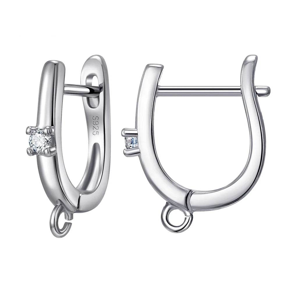 Real 100% S925 Sterling Silver Findings Earrings