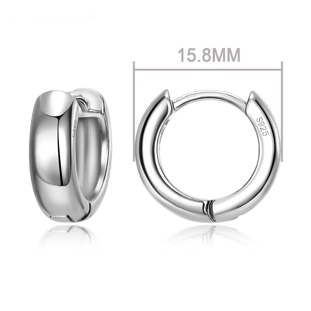 100% Real 925 Sterling Silver Earrings