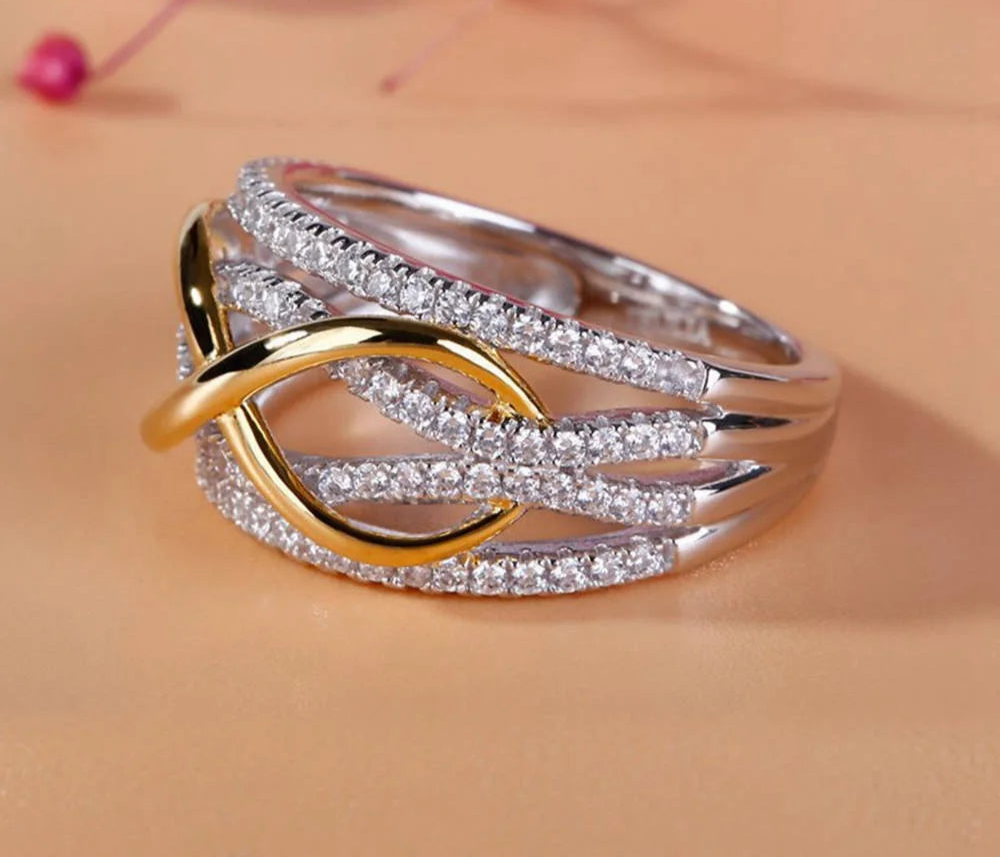 925 Sterling Silver Infinity Love Ring