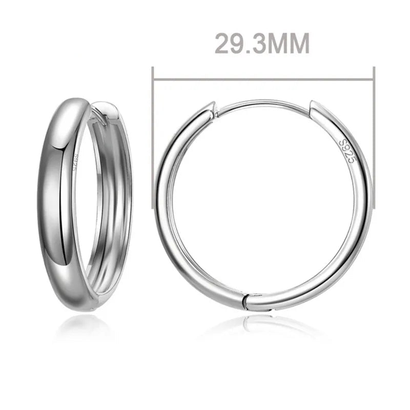 100% Real 925 Sterling Silver Earrings