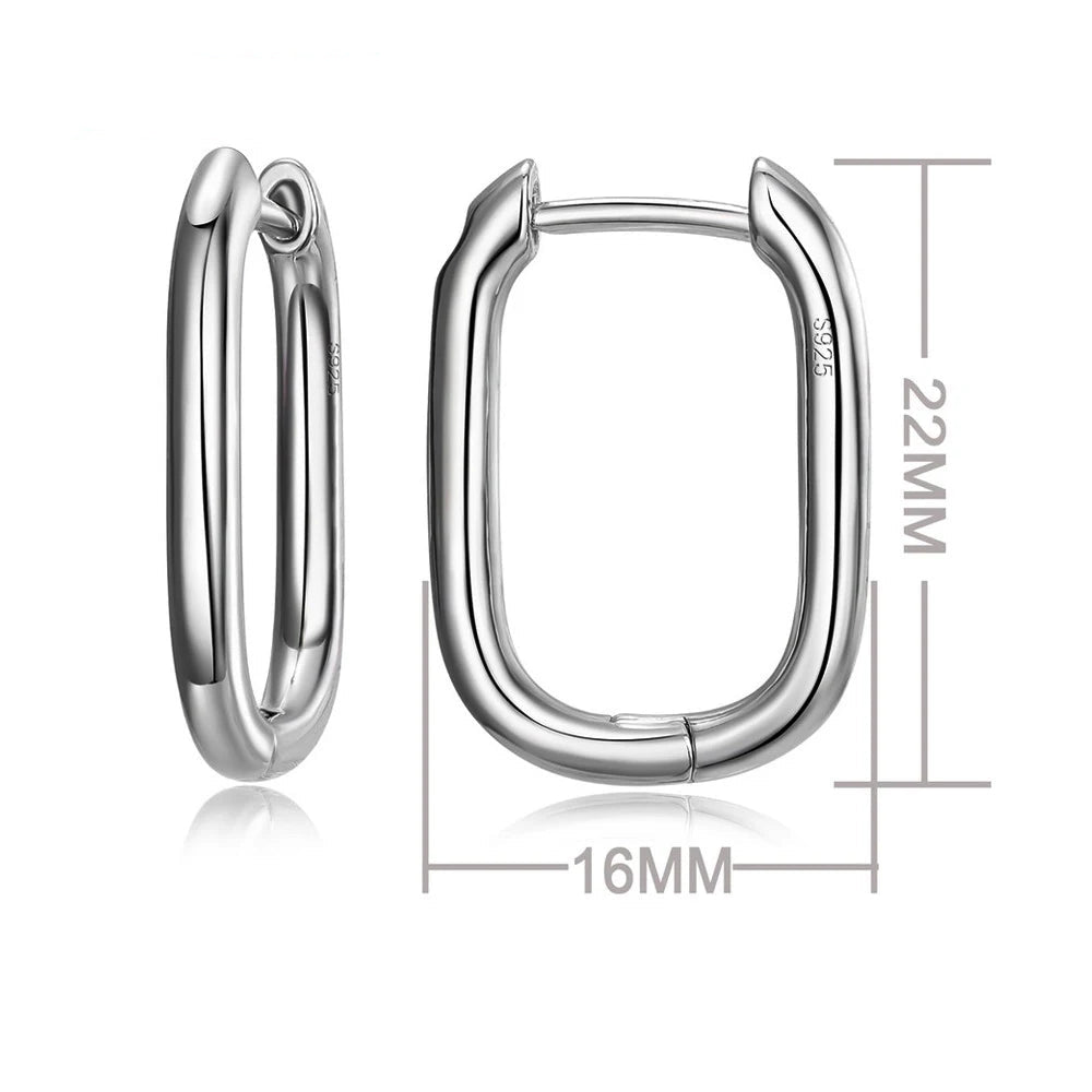 100% Real 925 Sterling Silver Earrings