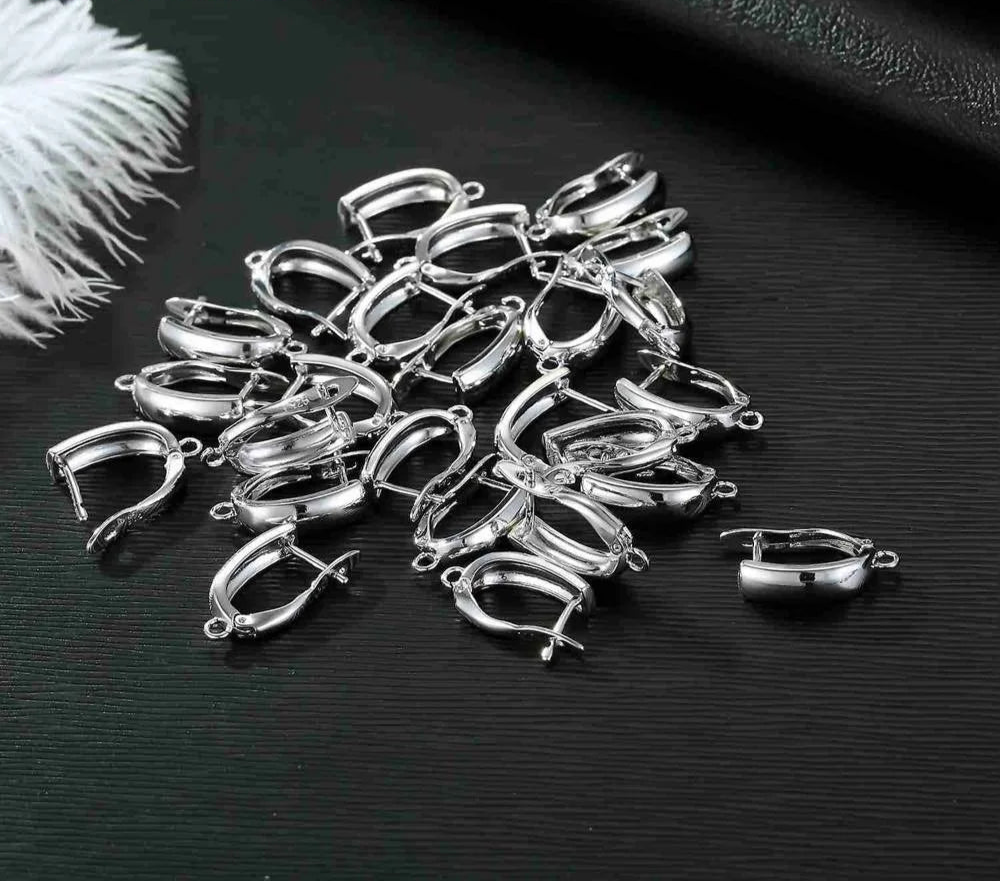 Real 100% S925 Sterling Silver Findings Earrings