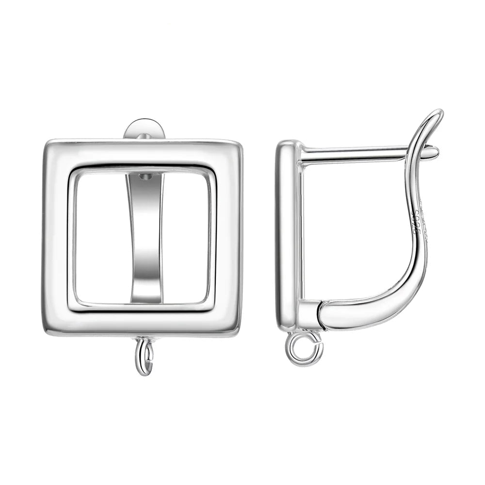 Real 100% S925 Sterling Silver Findings Earrings