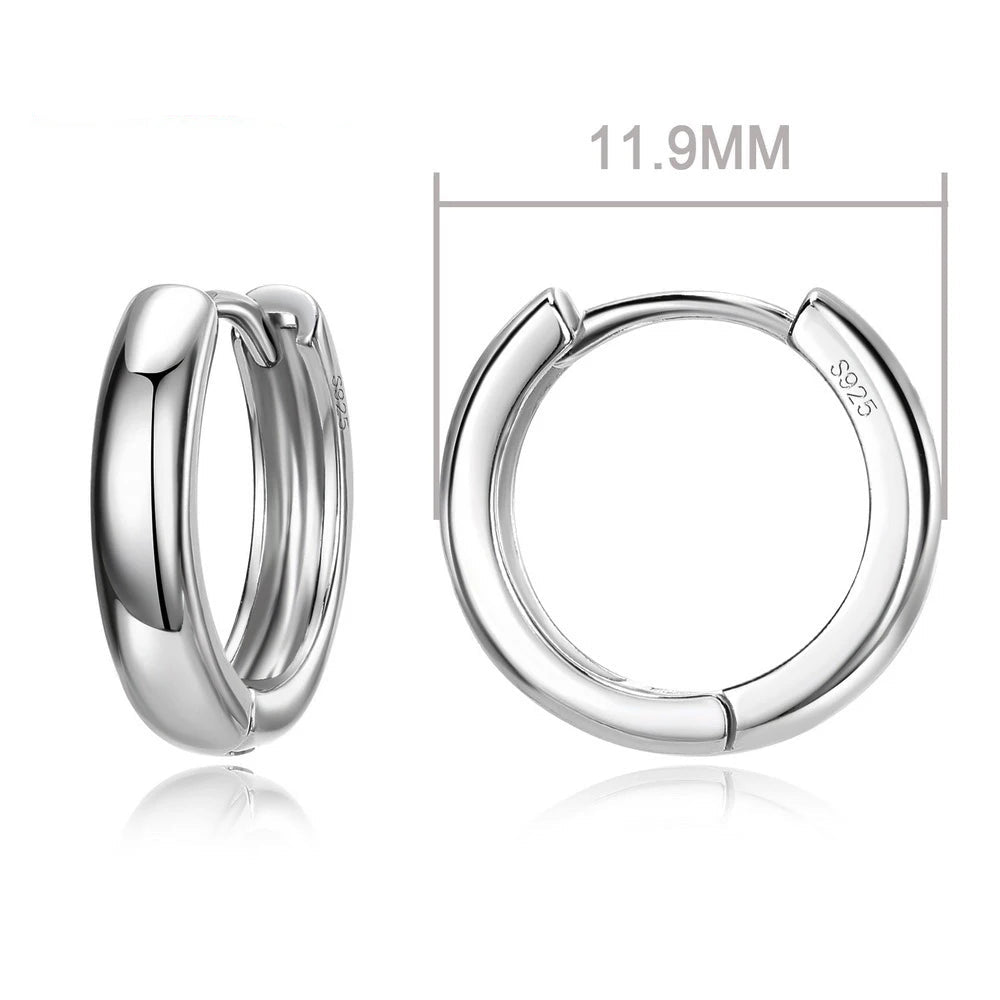 100% Real 925 Sterling Silver Earrings